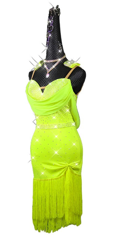 Latin Dance Dress | Custom - Made | QY04Dance Dressing