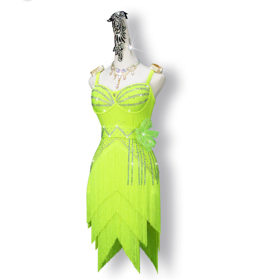 Latin Dance Dress | Custom - Made | QY25Dance Dressing