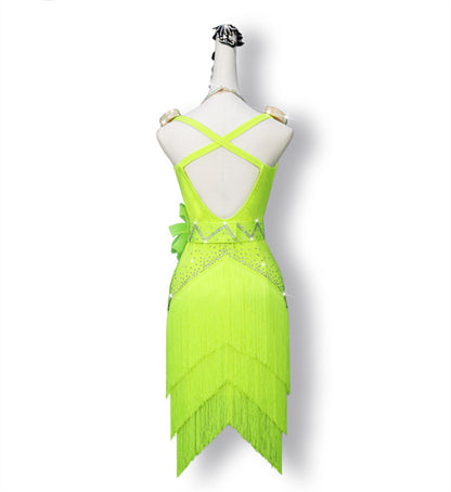 Latin Dance Dress | Custom - Made | QY25Dance Dressing