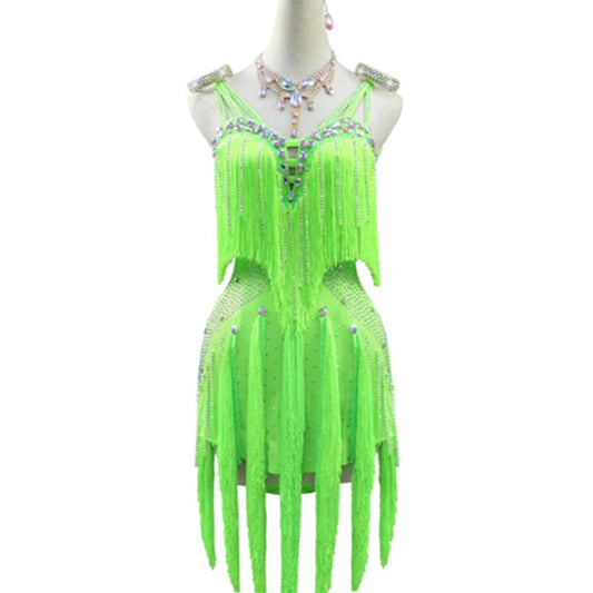 Latin Dance Dress | Custom - Made | QY12