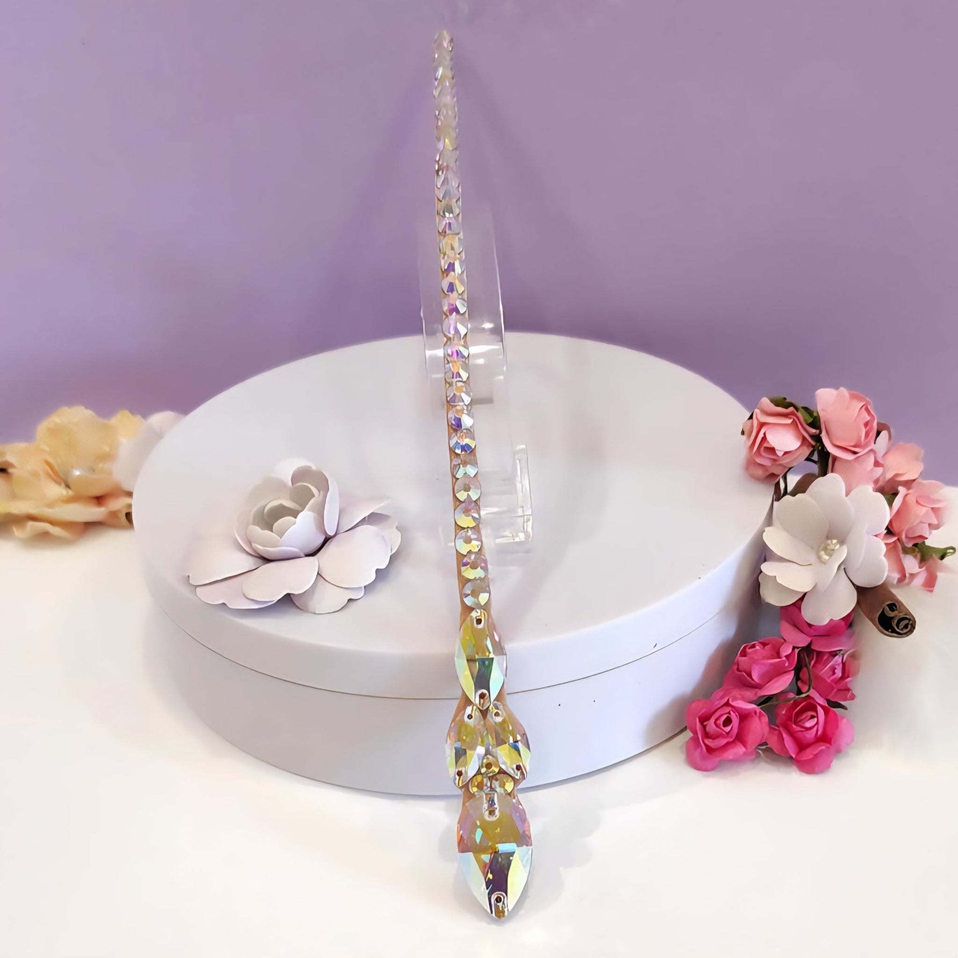 Iridescent Teardrop Hairpiece