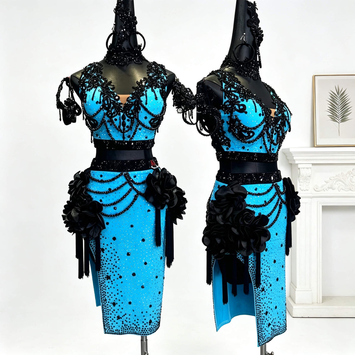 Rhinestone Latin Costume