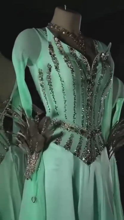 Glistening Mint Dress