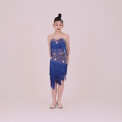 Latin Dance Dress | Custom - Made | QY46