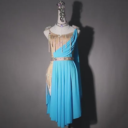 Latin Dance Dress | Custom - Made | QY37