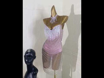 Blush Dream | Latin Dance Dress For Ladies | DC244