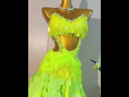 Momentum – A Dance of Form and Flow | Custom Latin Dress | DC196