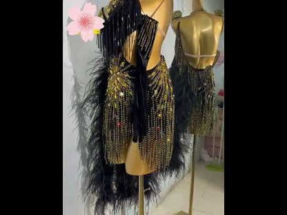 Black Swan Rhythm | Latin Dress For Sale Online | DC153