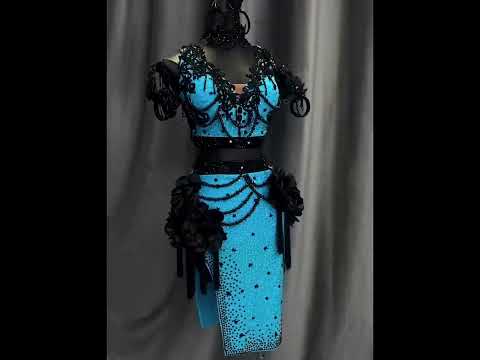 Rhinestone Latin Costume