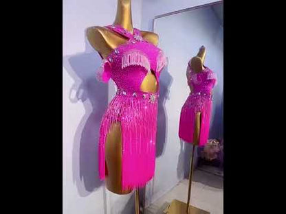Dazzling Desire | Pink Latin Dress | DC230