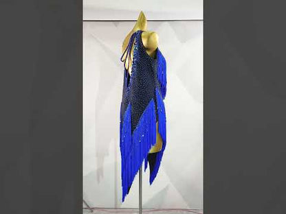 Cosmic Indigo | Custom Latin Dress | DSC_9149