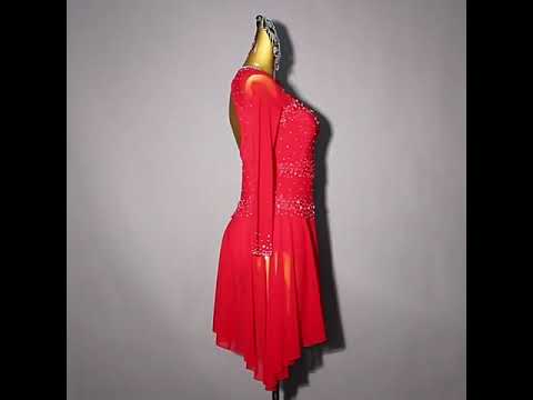 Custom Embellished Latin Dress