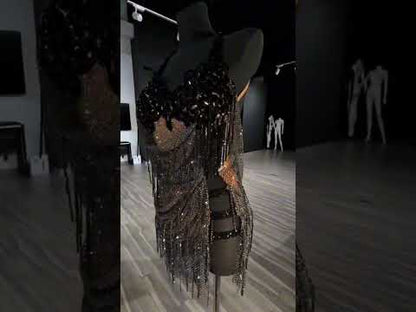 Sculpted in Sparkle | Pre Owned Latin Dress For Sale