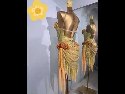 Cascading Glamour | Latin Dress For Sale | DC259