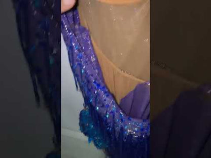Abraham Martinez Electric Blue Dress