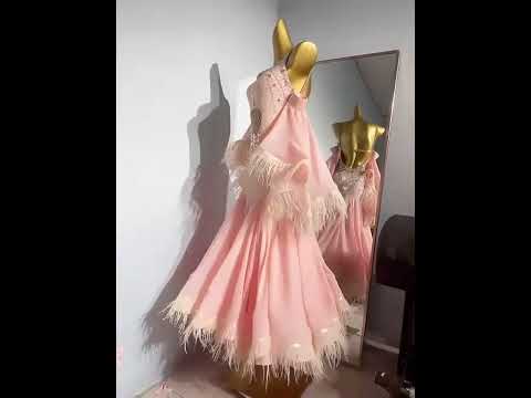 Ballroom Dress With Feathers
