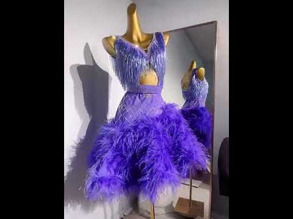 Amethyst Moonlight | Latin Dress For Woman | DC232