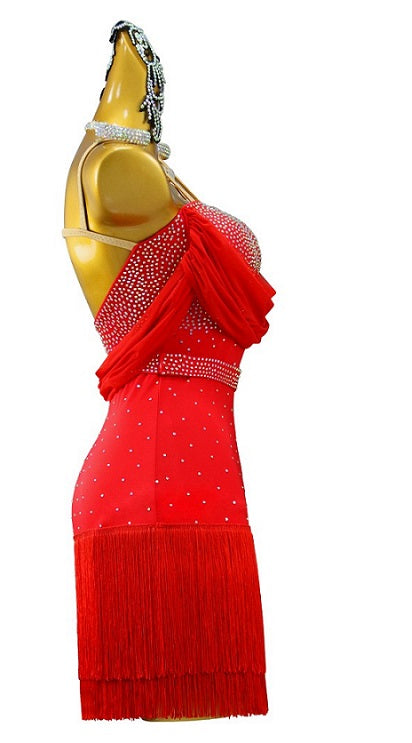 Red dance dress