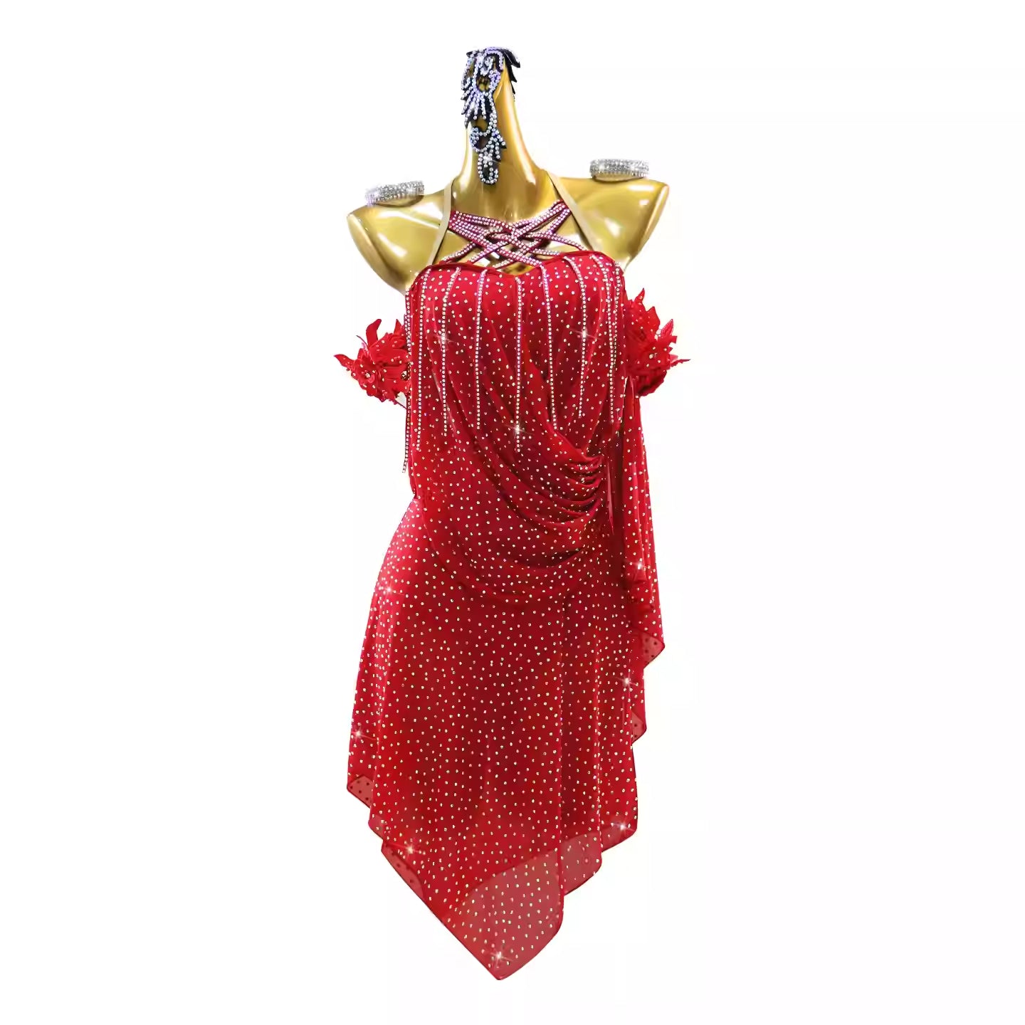 Crystalline Restraint | White Latin Dress For Sale | QY95