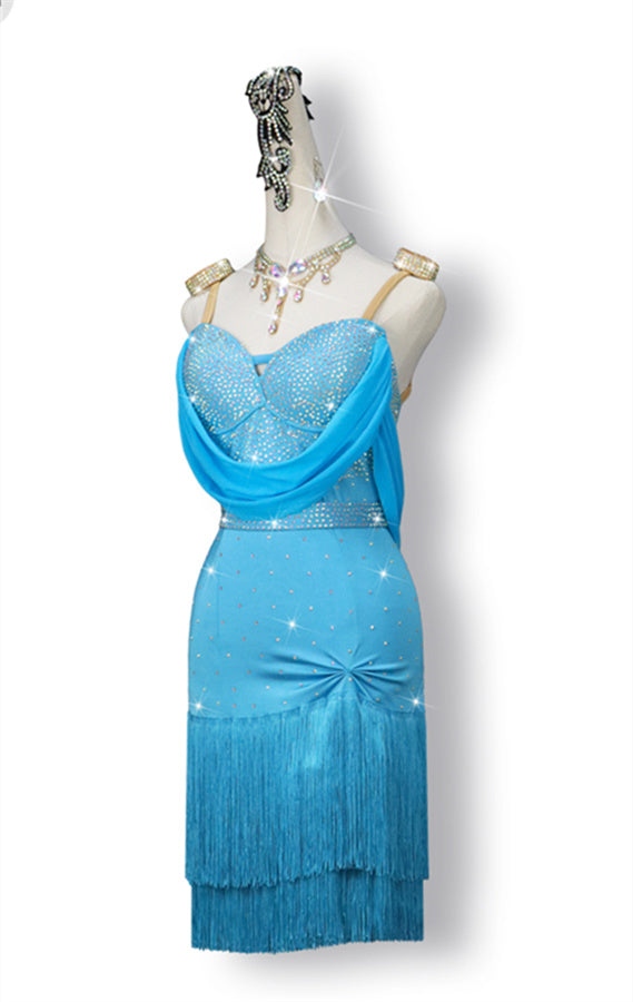 Latin Dance Dress | Custom - Made | QY04Dance Dressing