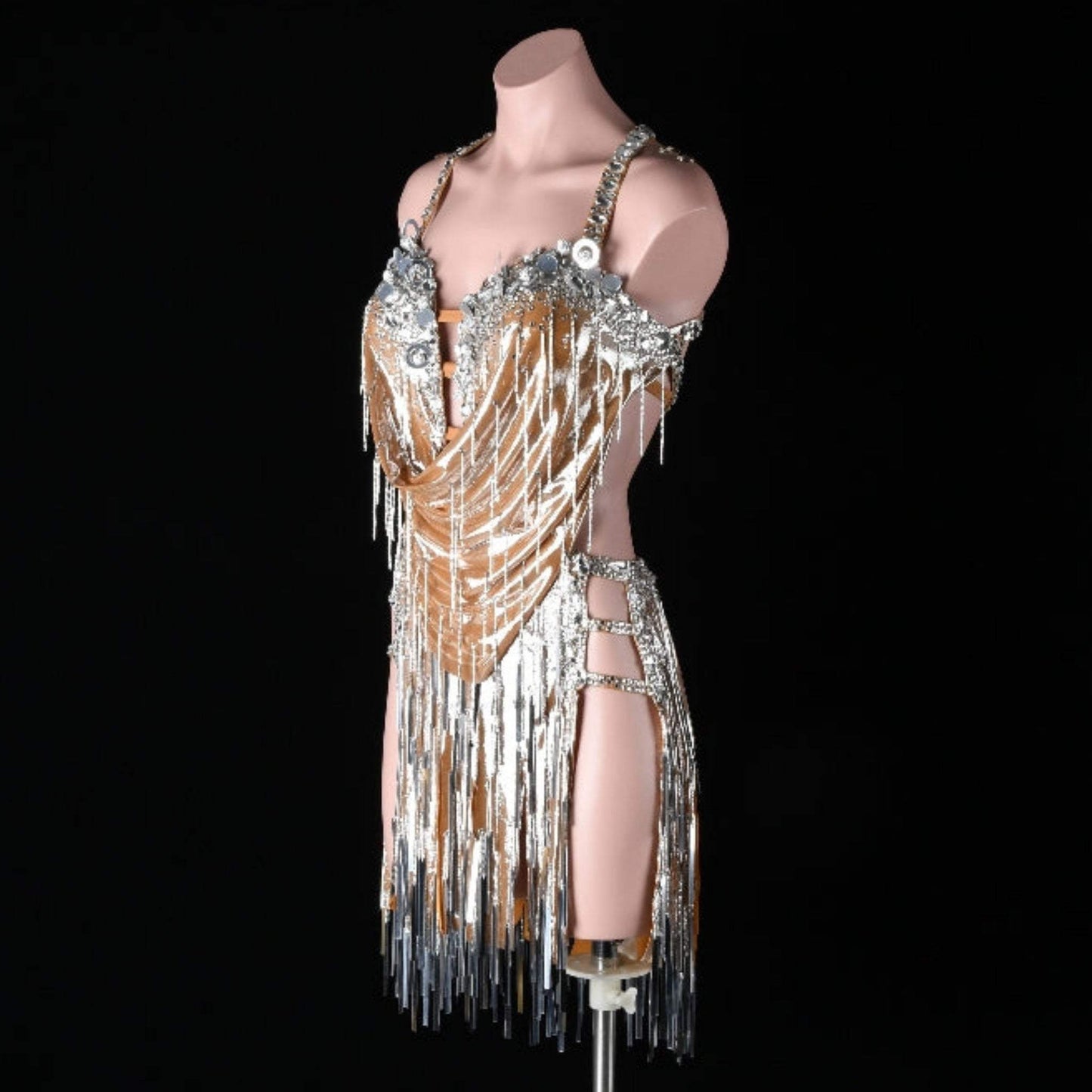 Latin Dance Dress Crystal Eclipse