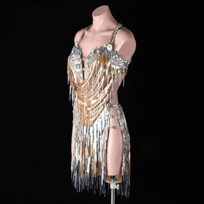 Latin Dance Dress Crystal Eclipse