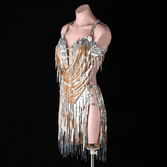 Latin Dance Dress Crystal Eclipse