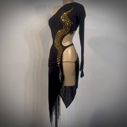 Asymetric Latin Dress