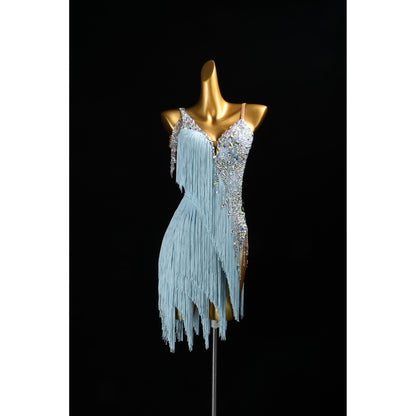 A Vision of Ice and Stardust | Latin Performance Dress | DSC_9024