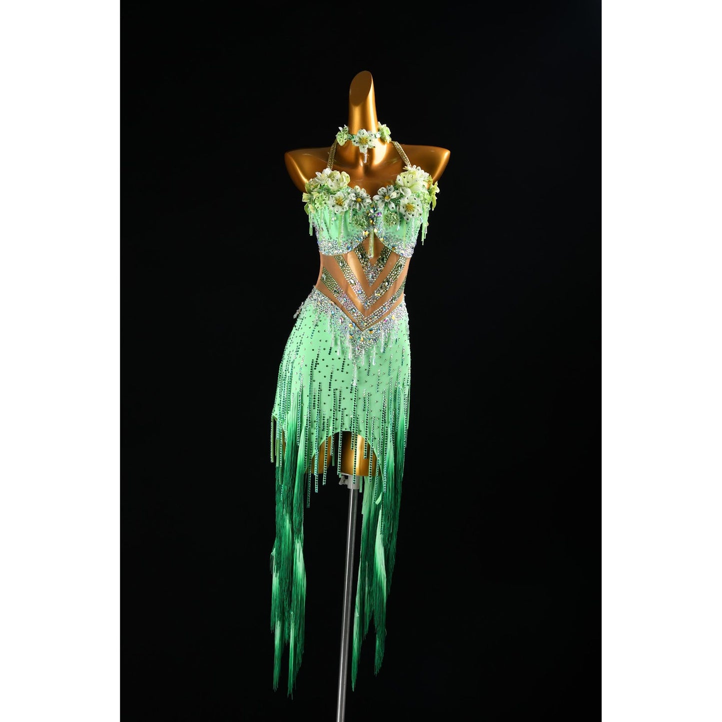 Mint Latin Dance Dress