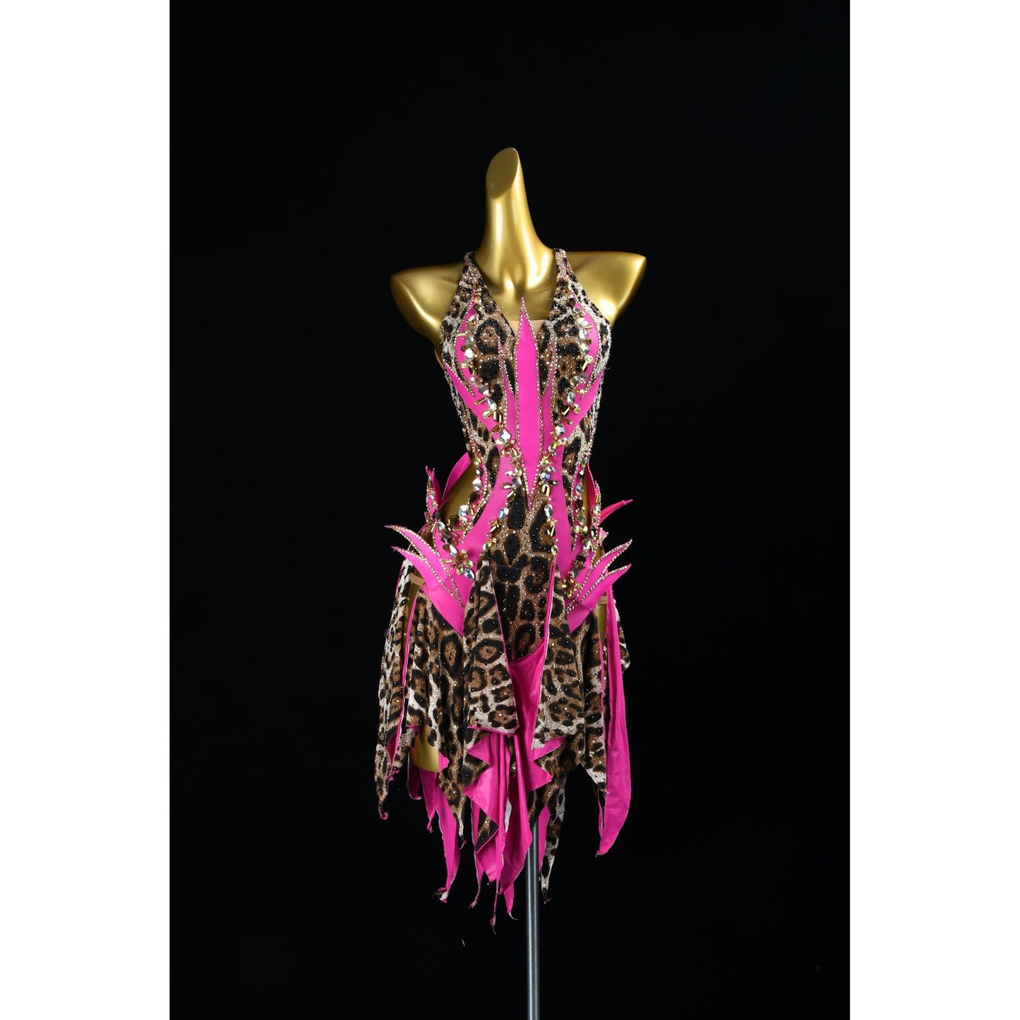 Flaming Wildflower | Latin Rhinestone Dress | DSC_7914
