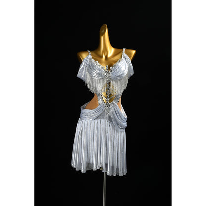 The Art of Silver | Latin Competition Dress | DSC_0976