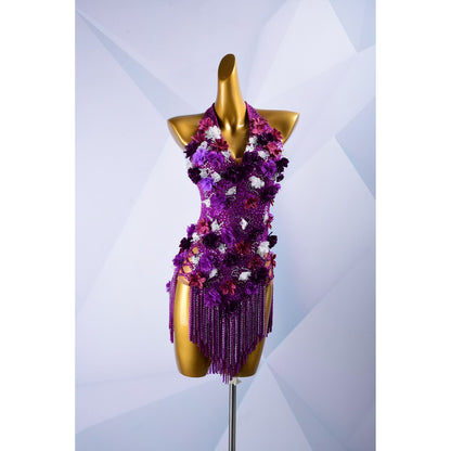 Custom Rhinestone Latin Dress