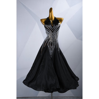 Custom Black Ballroom Dress