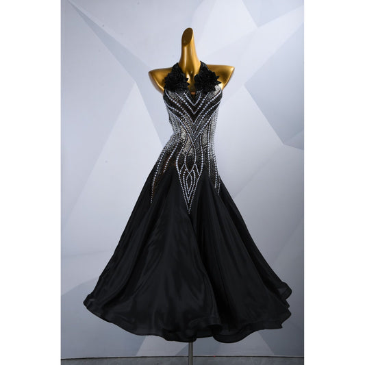 Custom Black Ballroom Dress