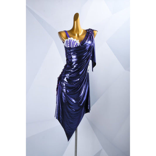 Purple Custom Made Latin Dress