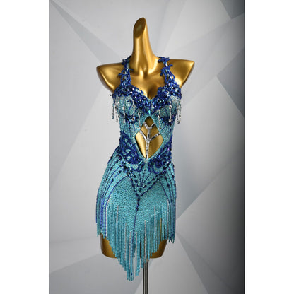Soft Armor in Sapphire | Latin Competition Dress | DSC_1783