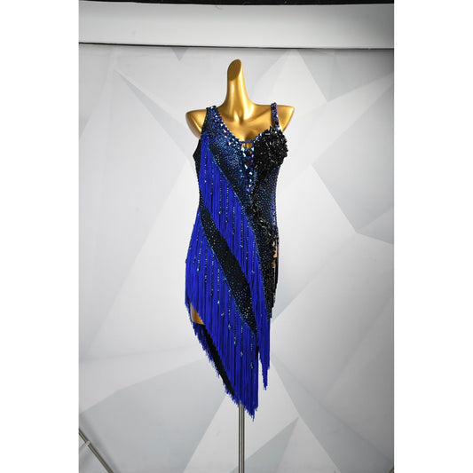 Cosmic Indigo | Custom Latin Dress | DSC_9149