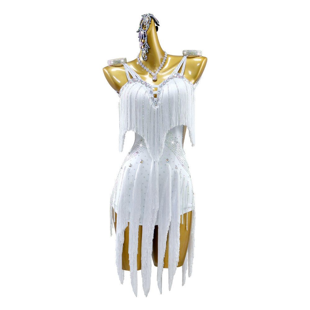 Latin Dance Dress | Custom - Made | QY12Dance Dressing