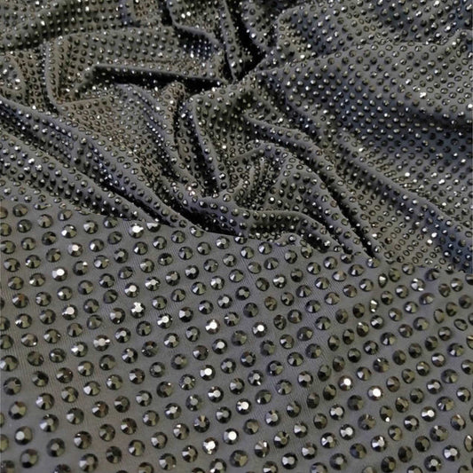 Ballroom Rhinestone Lycra Fabric