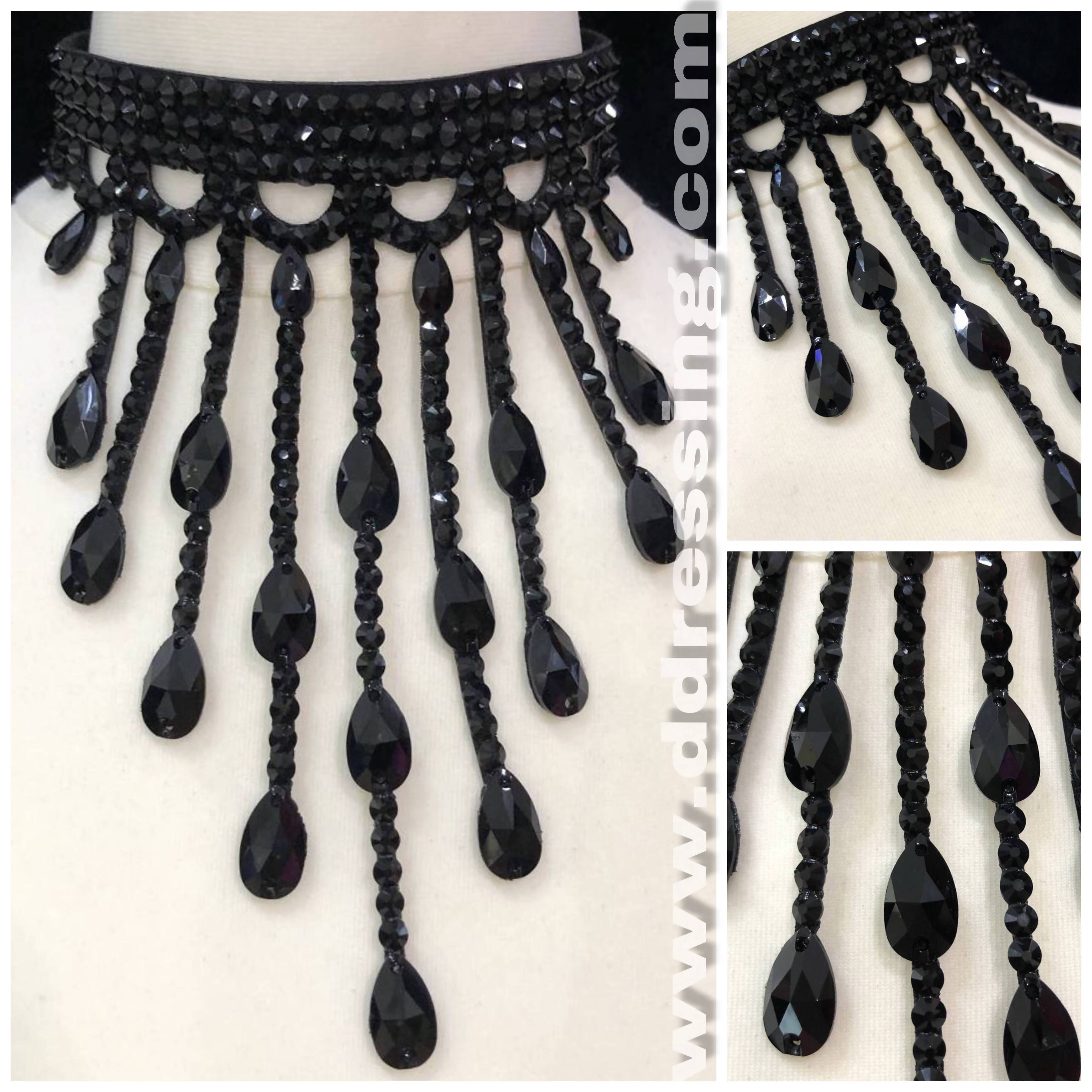 Necklace for ballroom - Jet Color