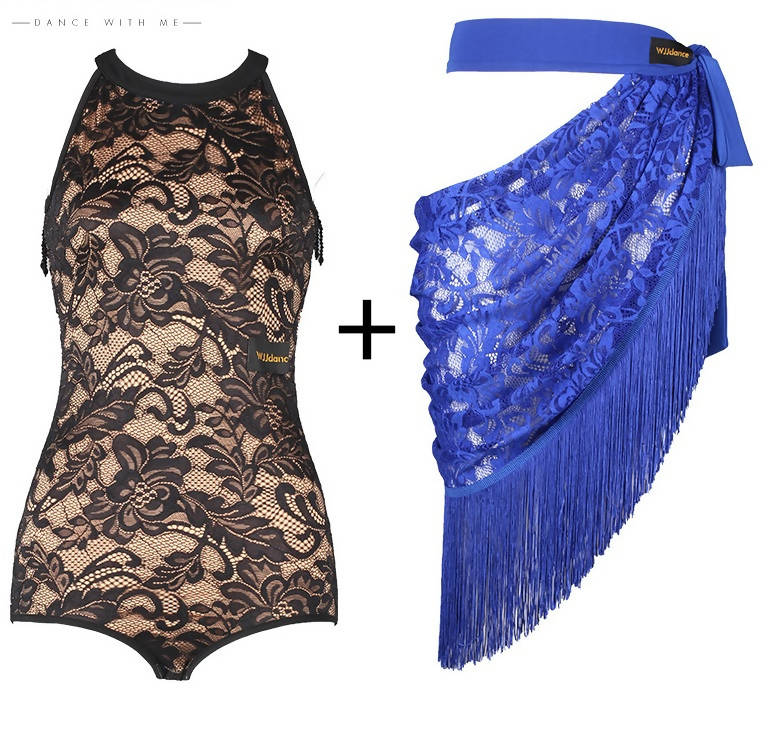 Lace Fusion | Blue/Black | W22C217Dance Dressing