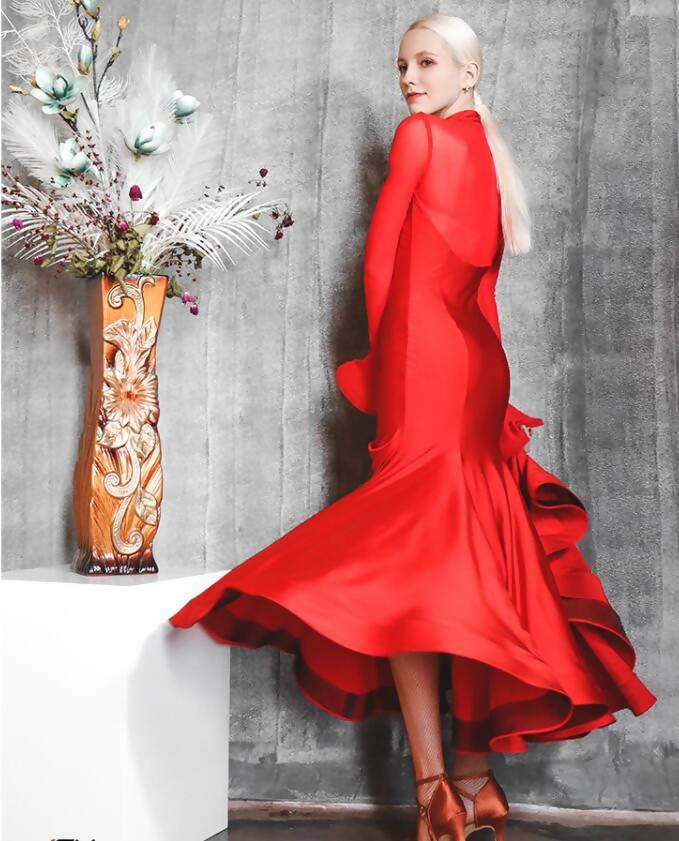 red dresses for valentine's day dance Valentine Red Dress Girl With Long Train Very Puffy, Red Dress With Petticoat, Valentine's Day Costume Girl, off the Shoulder Red Girls Gown