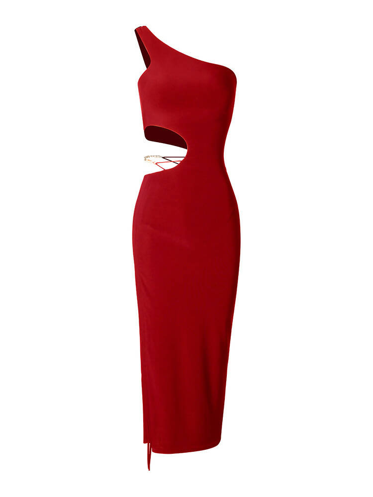 Red latin practice dress