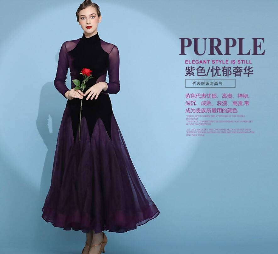 Regal Amethyst Ballroom Dance Dress | 2115Dance Dressing