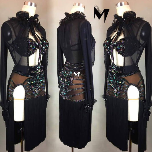 M-Design Black Latin Dress