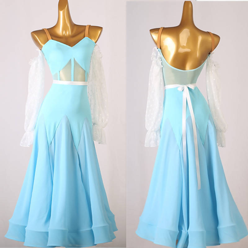 Blue ballroom dress