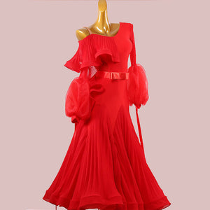 Open image in slideshow, New Red Standard Customized Ballroom Dress LXT854, standard dress for sale, ballroom dresses
