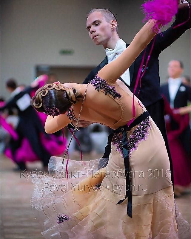 Beige Standard Ballroom Dress with Crinoline (ballroom dresses for sale, standard, modern, smooth) - DDressing