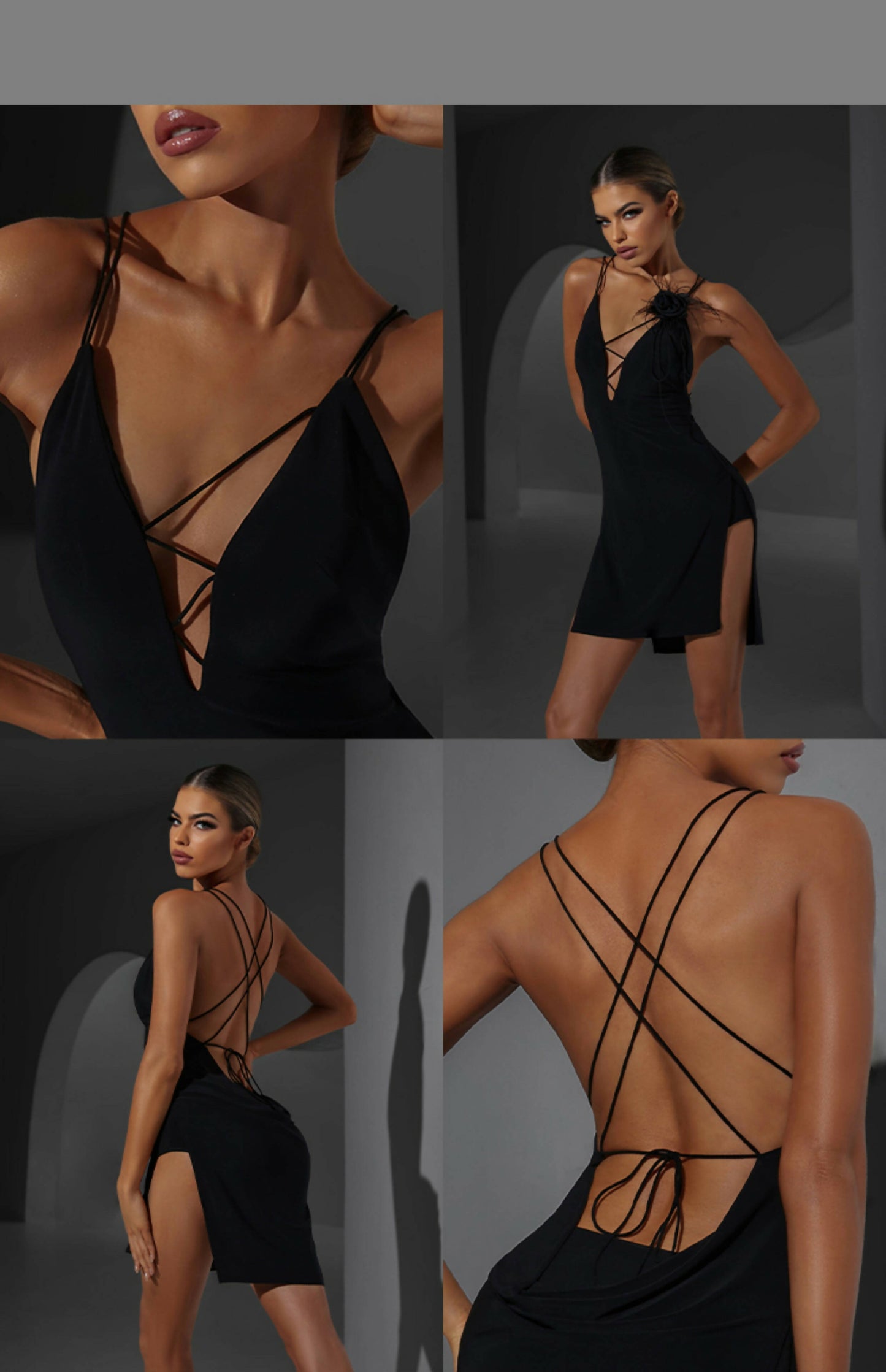 Sensual Striped Back Presale Dress | 2333
